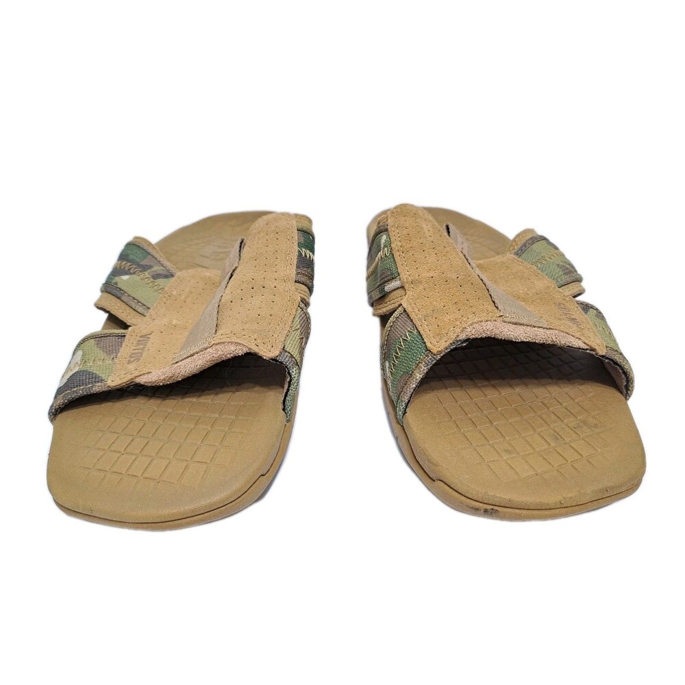 VIKTOS Men's Ruck Recovery MC Slide Sandals Camo Brown Army Tactical Beach - Picture 2 of 8
